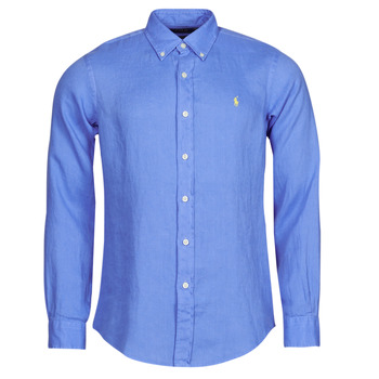 Textil Muži Košile s dlouhymi rukávy Polo Ralph Lauren Z221SC19 Modrá