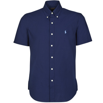 Textil Muži Košile s krátkými rukávy Polo Ralph Lauren Z221SC11 Tmavě modrá / Námořnická modř