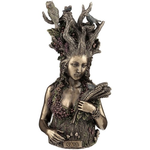 Bydlení Sošky a figurky Signes Grimalt Obrázek Bohyně Gaia. Khaki