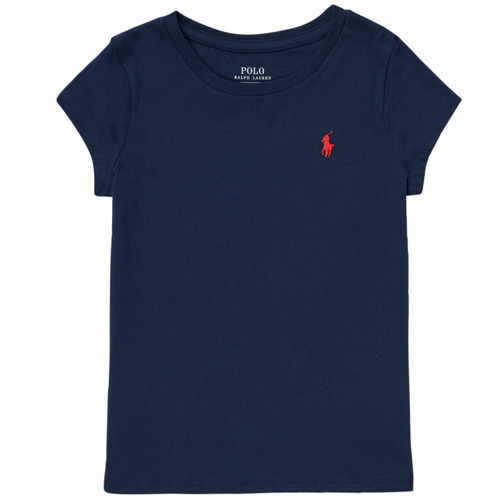 Textil Dívčí Trička s krátkým rukávem Polo Ralph Lauren NOIVEL Tmavě modrá