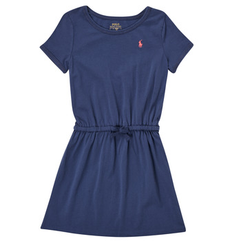 Textil Dívčí Krátké šaty Polo Ralph Lauren POLAW Modrá