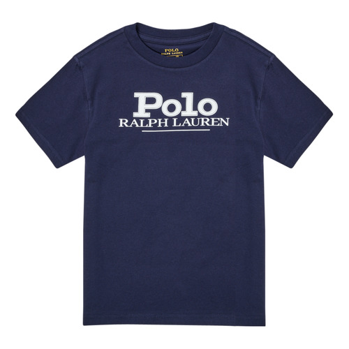 Textil Chlapecké Trička s krátkým rukávem Polo Ralph Lauren SOIMINE Tmavě modrá
