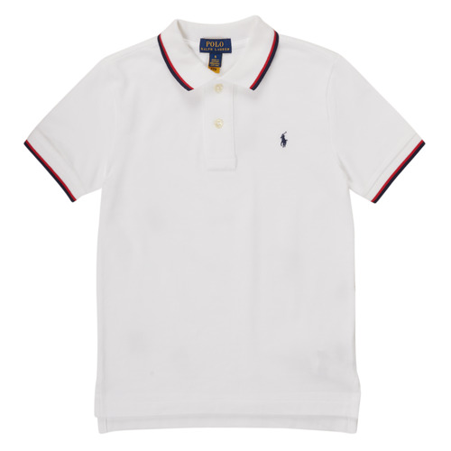 Textil Chlapecké Polo s krátkými rukávy Polo Ralph Lauren TRIPONOME Bílá