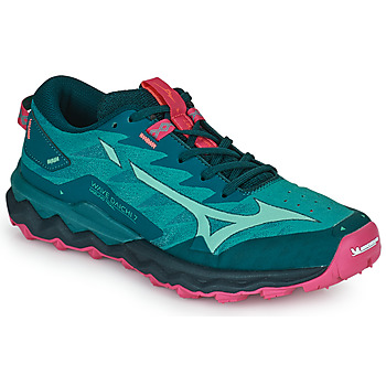 Boty Ženy Běžecké / Krosové boty Mizuno WAVE DAICHI 7 Zelená / Růžová
