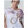 Textil Ženy Trička s krátkým rukávem Deha Koszulka Damska D43122 White Bílá