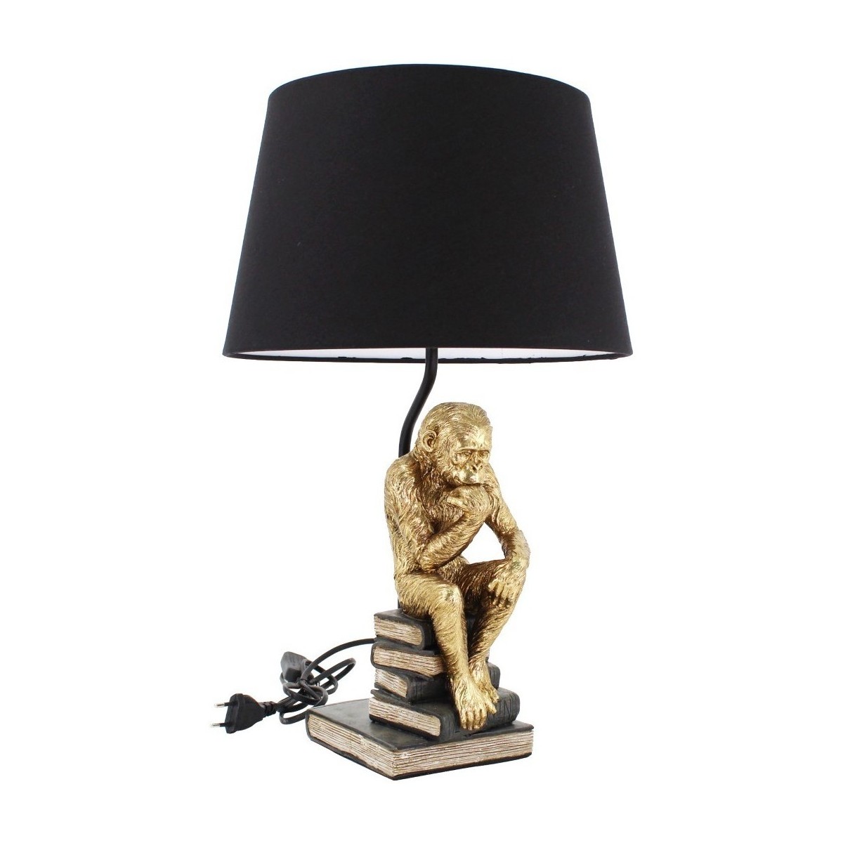 Bydlení Stolní lampy Signes Grimalt Lampa S Obrázkem Opice Zlatá
