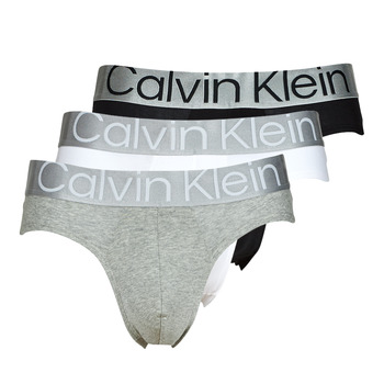 Spodní prádlo Muži Slipy Calvin Klein Jeans BRIEF X3 Černá / Šedá / Bílá