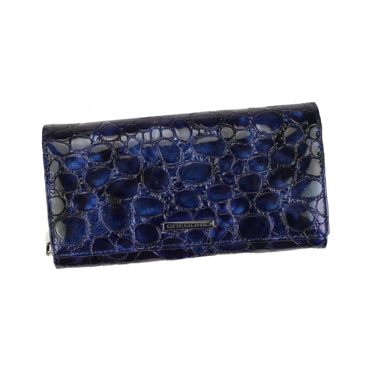 Taška Ženy Náprsní tašky Gregorio Kožená modrá dámská peněženka v dárkové krabičce Modrá