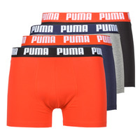 Spodní prádlo Muži Boxerky Puma PUMA BASIC X4 Tmavě modrá / Černá / Červená / Šedá