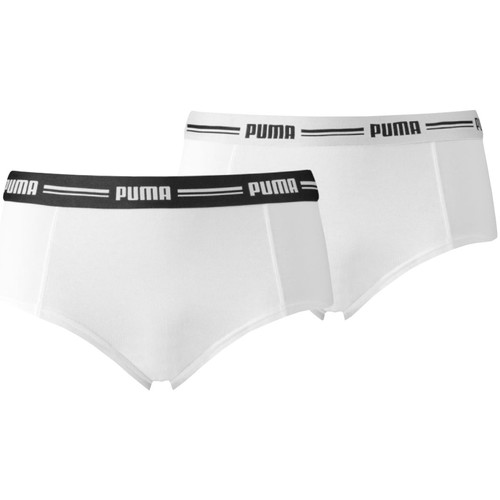 Spodní prádlo Ženy Kalhotky Puma Mini Short 2 Pack Bílá