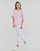 Textil Ženy Trička s krátkým rukávem Armor Lux 79240 Bílá / Růžová