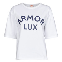 Textil Ženy Trička s krátkým rukávem Armor Lux MC SERIGRAPHIE Bílá