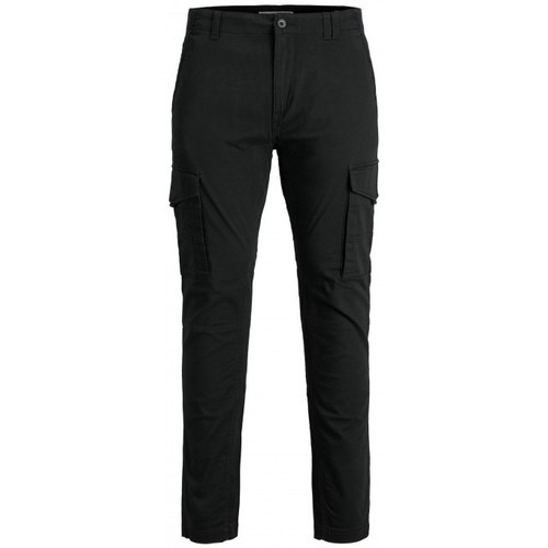 Textil Muži Cargo trousers  Produkt PANTALON CARGO NEGRO HOMBRE  12193703 Černá