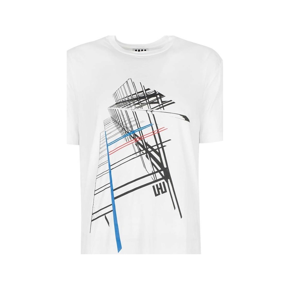 Textil Muži Trička s krátkým rukávem Les Hommes URG820P UG814 | Oversized T-Shirt Bílá