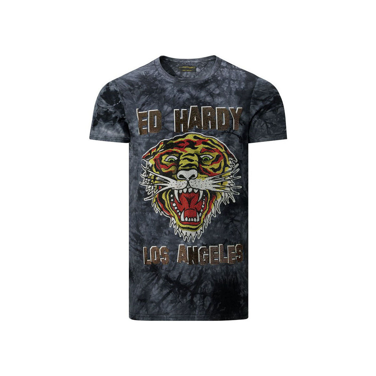 Textil Muži Trička s krátkým rukávem Ed Hardy Los tigre t-shirt black Černá