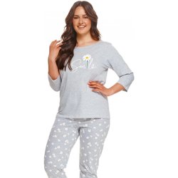 Textil Ženy Pyžamo / Noční košile Taro Dámské pyžamo 2600 Hera graphite 