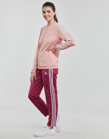 Adidas Sportswear 3 Stripes TR TRACKSUIT Vínově červená / Bílá