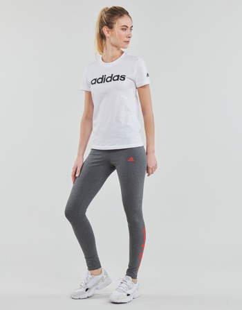 Adidas Sportswear LIN Leggings Tmavá / Šedá / Červená