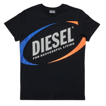 Textil Chlapecké Trička s krátkým rukávem Diesel MTEDMOS Černá