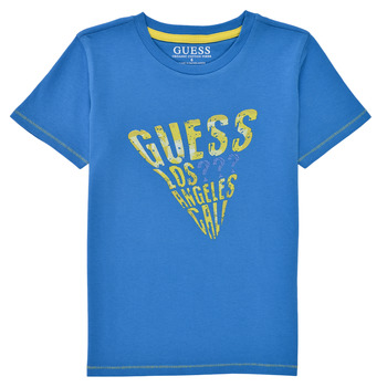 Textil Chlapecké Trička s krátkým rukávem Guess GEMEE Modrá