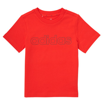 Textil Chlapecké Trička s krátkým rukávem adidas Performance ELORRI Červená