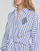 Textil Ženy Krátké šaty Lauren Ralph Lauren ESSIEN-LONG SLEEVE-DAY DRESS Tmavě modrá / Bílá