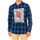 Textil Muži Košile s dlouhymi rukávy Desigual 19SMCWX2-5095 Modrá