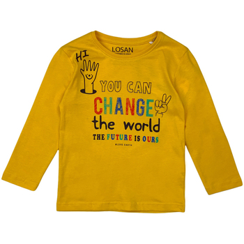 Textil Děti Trička s dlouhými rukávy Losan 125-1205AL Žlutá
