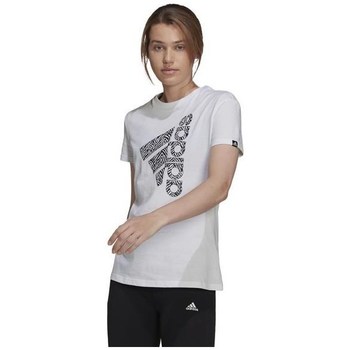Textil Ženy Trička s krátkým rukávem adidas Originals Vertical Zebra Logo Graphic Bílá