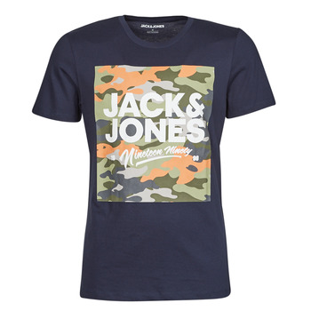 Textil Muži Trička s krátkým rukávem Jack & Jones JJPETE Tmavě modrá