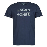 Textil Muži Trička s krátkým rukávem Jack & Jones JCOGALA Tmavě modrá