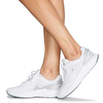 Nike Nike React Miler 3 Bílá / Stříbrná       