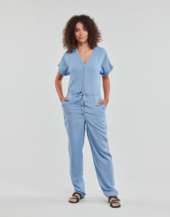 Textil Ženy Overaly / Kalhoty s laclem Vero Moda VMLILIANA Modrá / Světlá