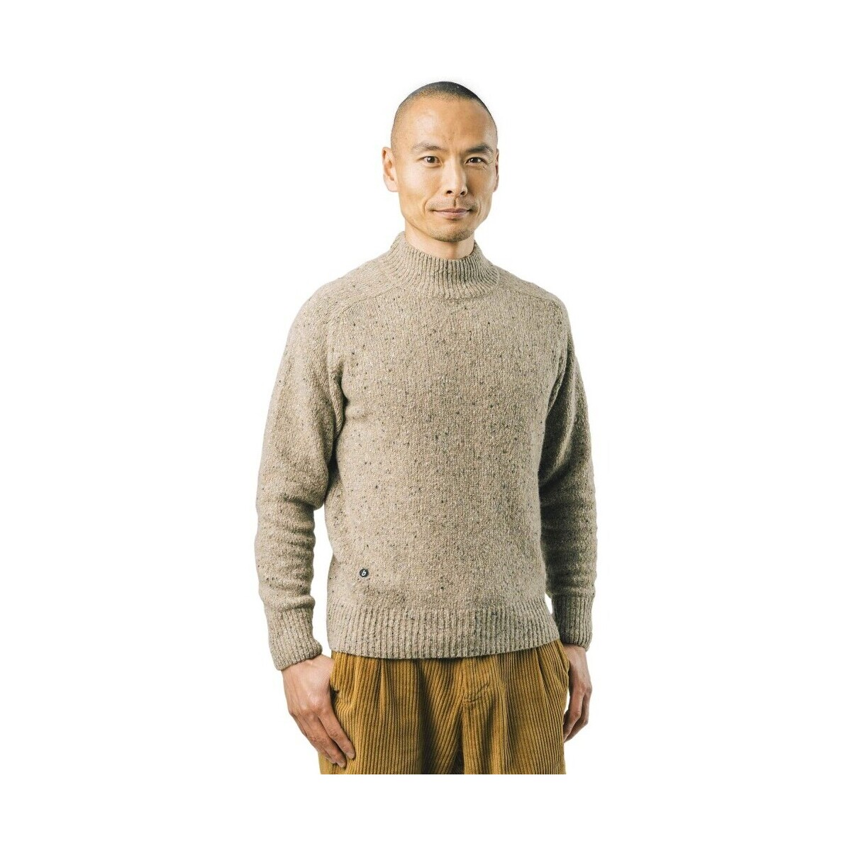 Textil Muži Svetry Brava Fabrics Perkins Neck Sweater - Ecru Béžová