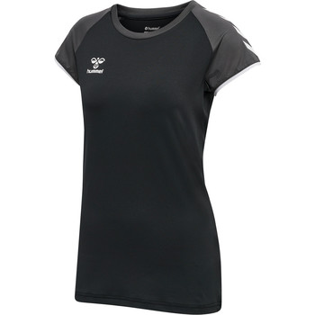 Textil Ženy Trička s krátkým rukávem hummel T-shirt femme  hmlhmlCORE volley stretch Černá