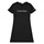 Textil Dívčí Krátké šaty Calvin Klein Jeans INSTITUTIONAL SILVER LOGO T-SHIRT DRESS Černá