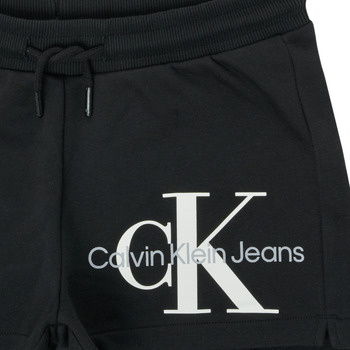 Calvin Klein Jeans REFLECTIVE MONOGRAM SHORTS Černá