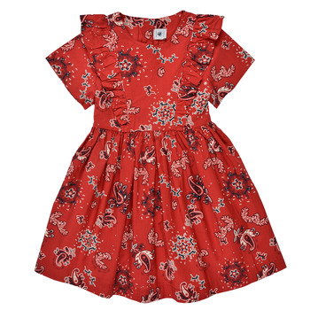 Textil Dívčí Krátké šaty Petit Bateau BLOOM Červená
