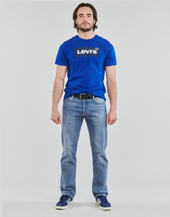 Textil Muži Rifle rovné Levi's 501® LEVI'S ORIGINAL Modrá