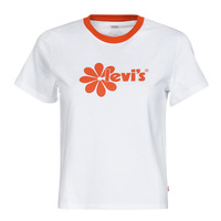 Textil Ženy Trička s krátkým rukávem Levi's GRAPHIC JORDIE TEE Bílá / Smalt / Oranžová