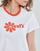 Textil Ženy Trička s krátkým rukávem Levi's GRAPHIC JORDIE TEE Bílá / Smalt / Oranžová