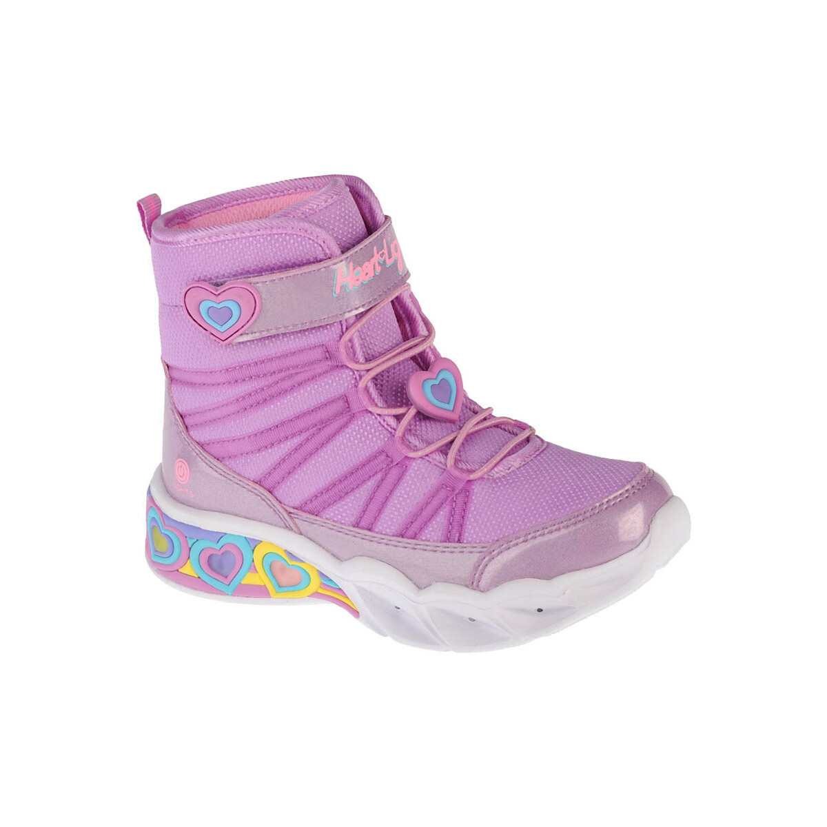 Boty Dívčí Kotníkové boty Skechers Sweetheart Lights Růžová