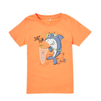 Textil Chlapecké Trička s krátkým rukávem Name it NMMFRITZ Oranžová