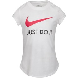 Textil Dívčí Trička s krátkým rukávem Nike CAMISETA MANGA CORTA NIA  36F245 Bílá