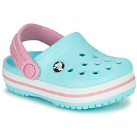 Boty Dívčí Pantofle Crocs CROCBAND CLOG T Modrá / Růžová