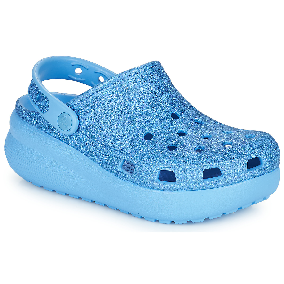 Boty Dívčí Pantofle Crocs Cls Crocs Glitter Cutie CgK Modrá / Třpytivý