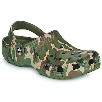 Boty Muži Pantofle Crocs CLASSIC PRINTED CAMO CLOG Khaki