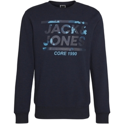 Textil Chlapecké Mikiny Jack & Jones 12198677 JCOMIKO SWEAT CREW NECK FST JR NAVY BLAZER Modrá