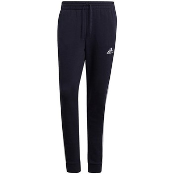 adidas Kalhoty Essentials Fleece Tapered Cuff 3BAND Pants - Černá
