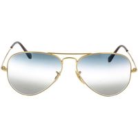 Hodinky & Bižuterie sluneční brýle Ray-ban Occhiali da Sole  Aviator Metal II RB3689 001/GF Zlatá